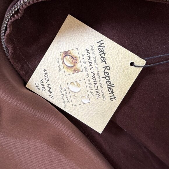 Neiman Marcus Large Brown Leather Jacket - Picture 4 of 5